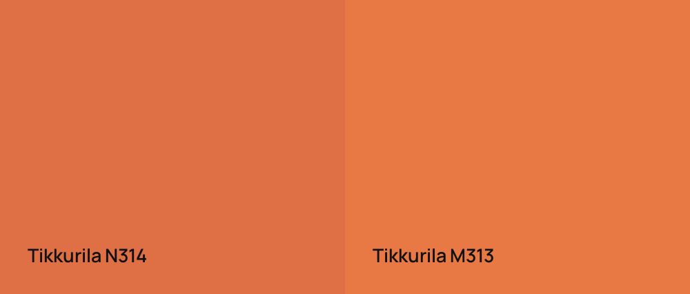 Tikkurila  N314 vs Tikkurila  M313