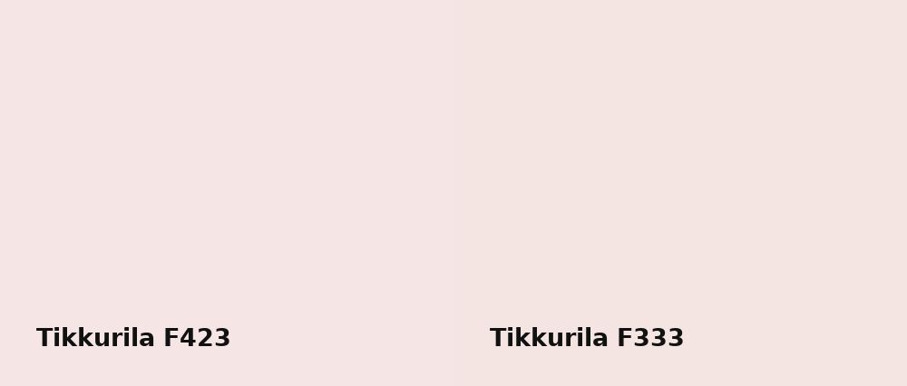 Tikkurila  F423 vs Tikkurila  F333