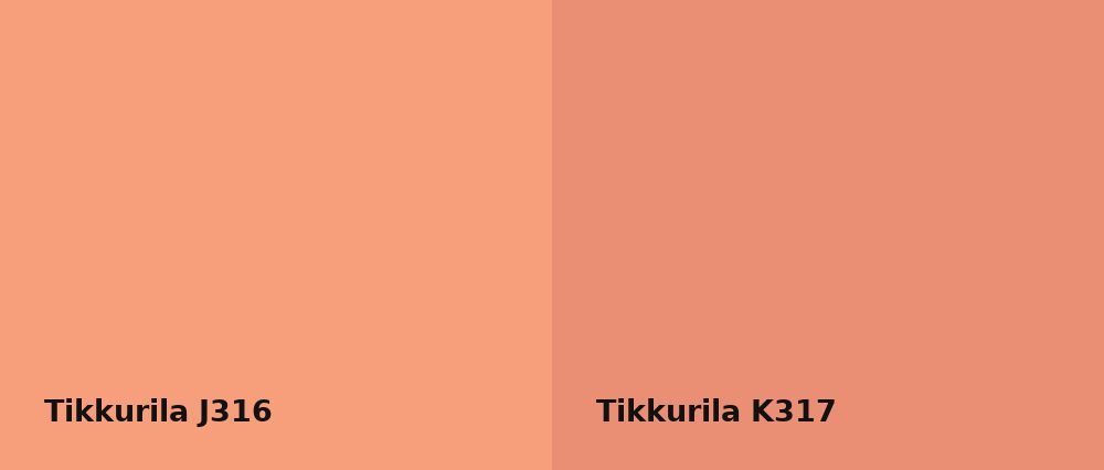 Tikkurila  J316 vs Tikkurila  K317