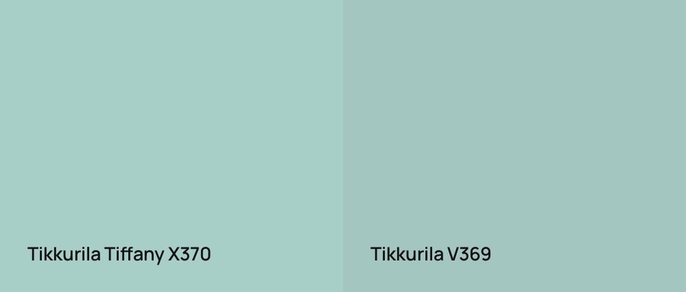 Tikkurila Tiffany X370 vs Tikkurila  V369