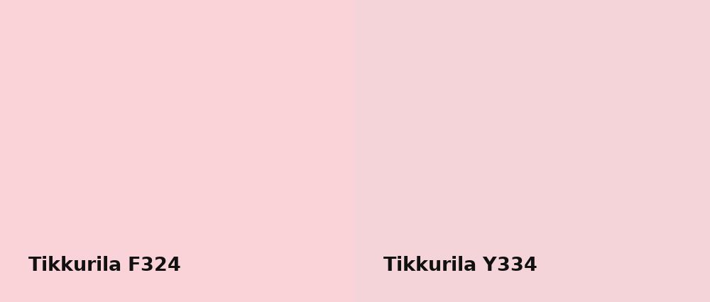 Tikkurila  F324 vs Tikkurila  Y334