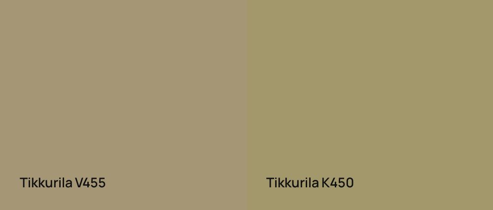 Tikkurila  V455 vs Tikkurila  K450