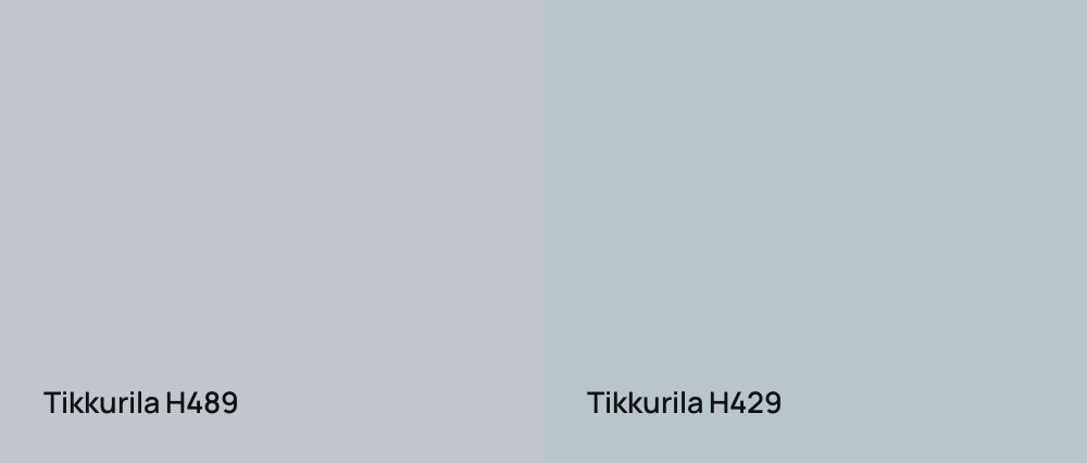 Tikkurila  H489 vs Tikkurila  H429