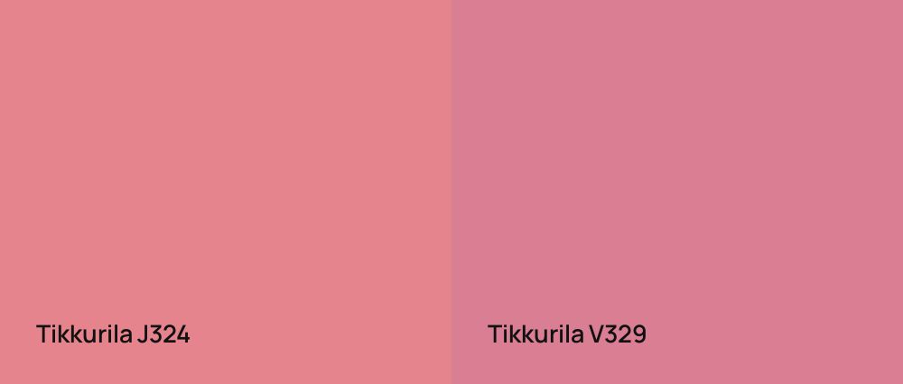 Tikkurila  J324 vs Tikkurila  V329