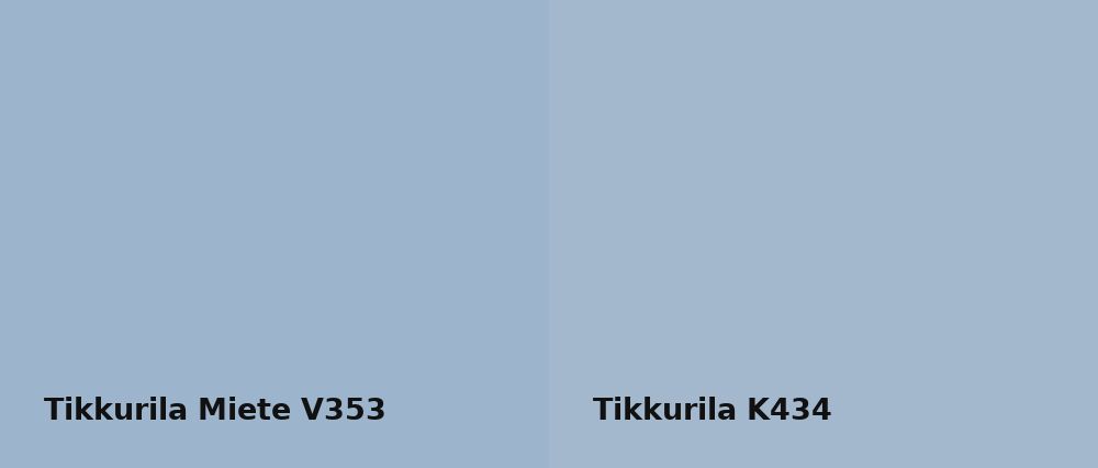 Tikkurila Miete V353 vs Tikkurila  K434