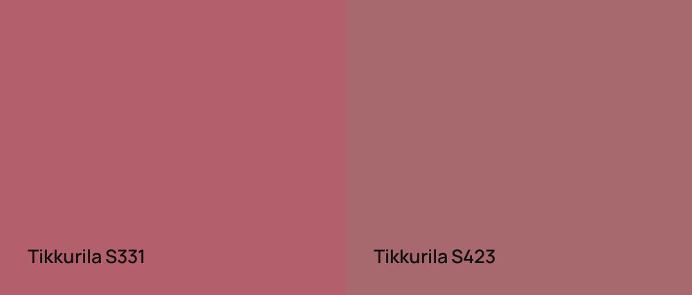 Tikkurila  S331 vs Tikkurila  S423