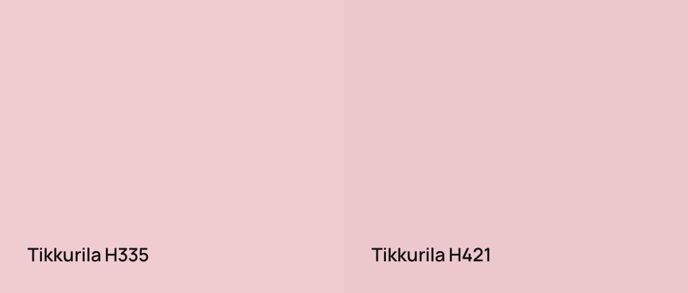 Tikkurila  H335 vs Tikkurila  H421