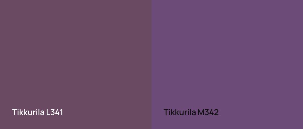 Tikkurila  L341 vs Tikkurila  M342