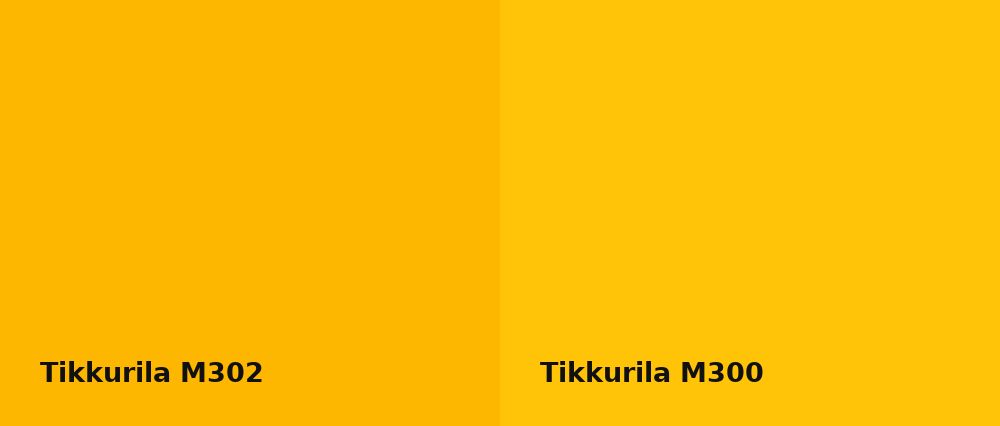 Tikkurila  M302 vs Tikkurila  M300