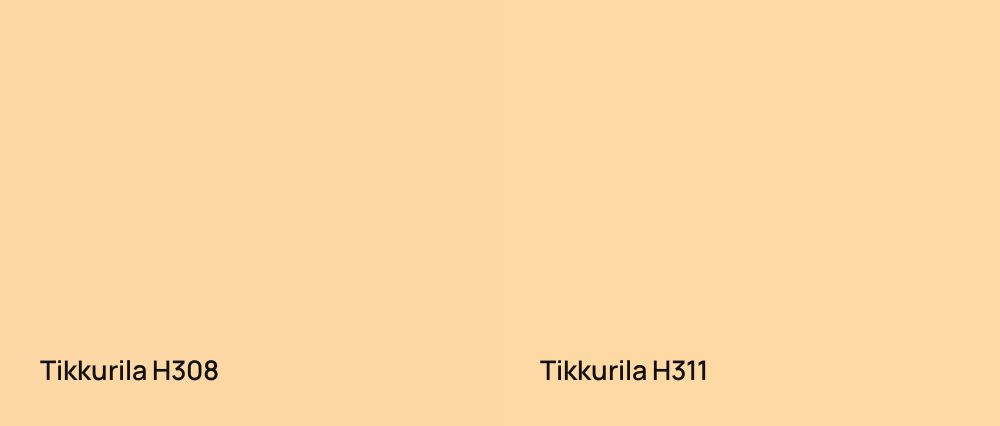 Tikkurila  H308 vs Tikkurila  H311