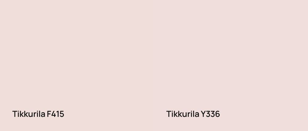Tikkurila  F415 vs Tikkurila  Y336