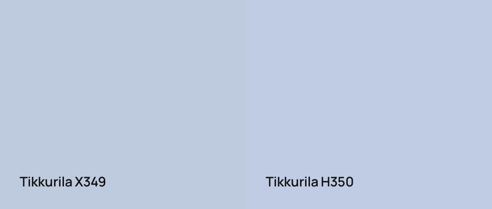 Tikkurila  X349 vs Tikkurila  H350