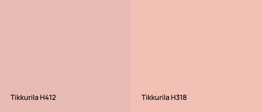 Tikkurila  H412 vs Tikkurila  H318