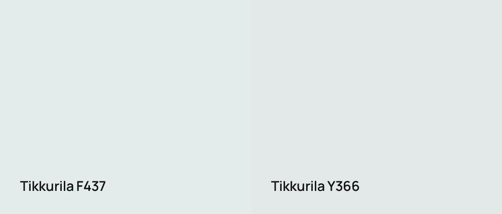 Tikkurila  F437 vs Tikkurila  Y366