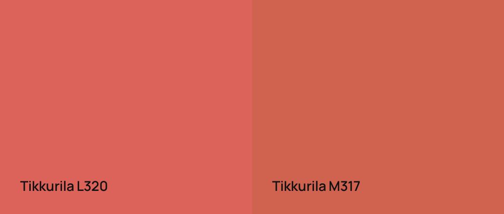 Tikkurila  L320 vs Tikkurila  M317