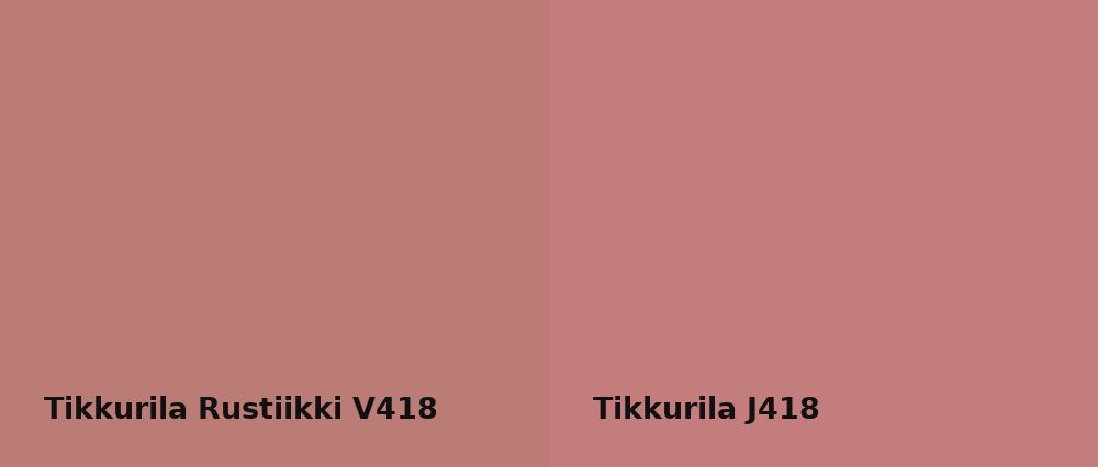 Tikkurila Rustiikki V418 vs Tikkurila  J418