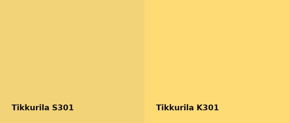 Tikkurila  S301 vs Tikkurila  K301