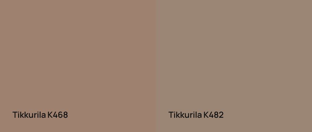 Tikkurila  K468 vs Tikkurila  K482