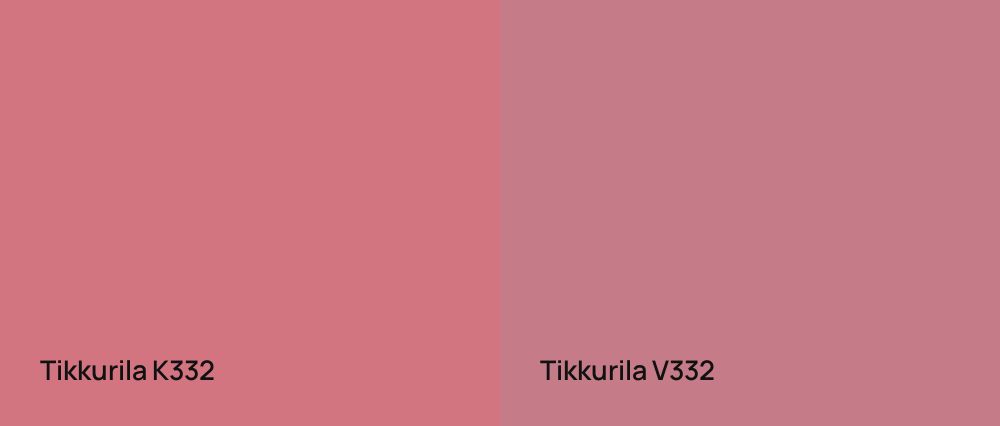 Tikkurila  K332 vs Tikkurila  V332