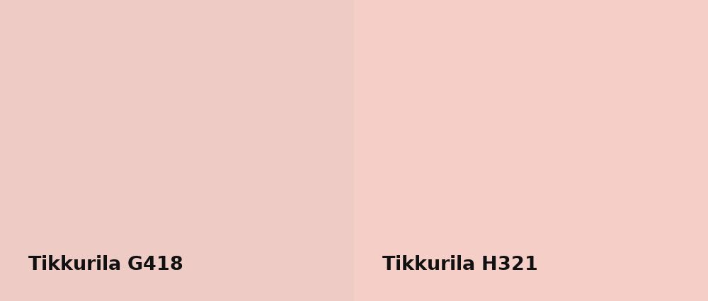 Tikkurila  G418 vs Tikkurila  H321