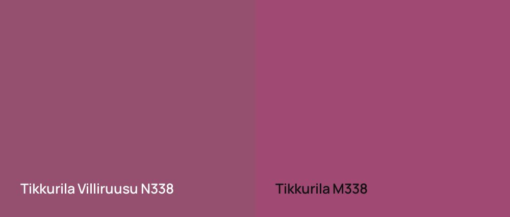 Tikkurila Villiruusu N338 vs Tikkurila  M338