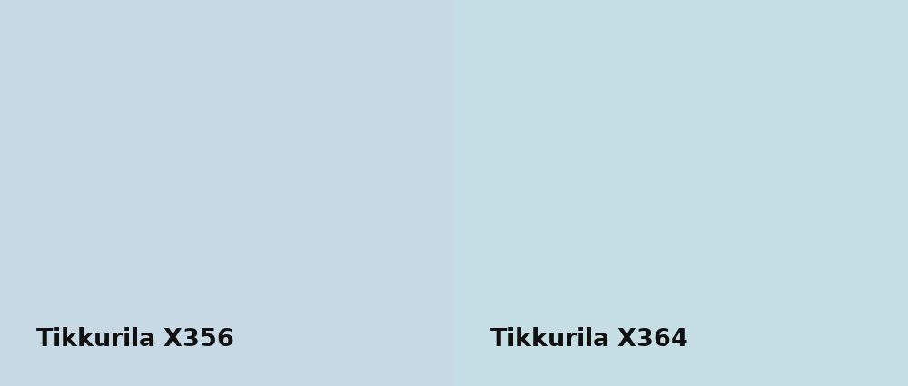 Tikkurila  X356 vs Tikkurila  X364