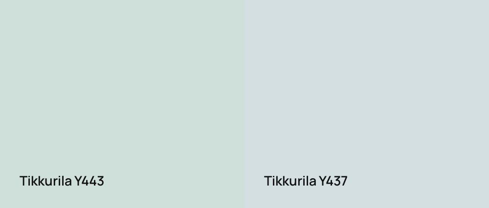Tikkurila  Y443 vs Tikkurila  Y437