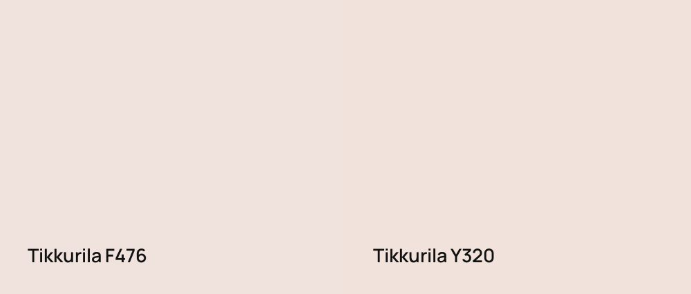 Tikkurila  F476 vs Tikkurila  Y320
