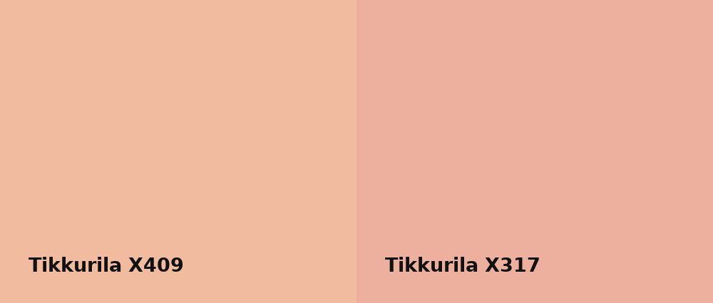 Tikkurila  X409 vs Tikkurila  X317