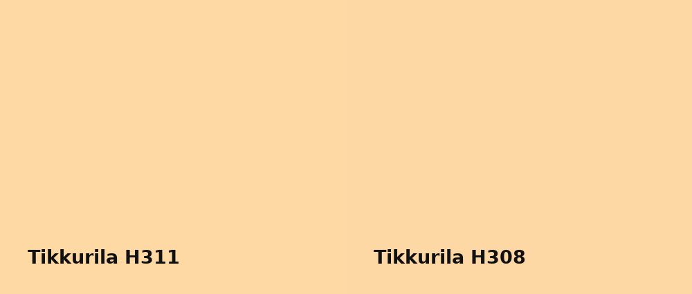 Tikkurila  H311 vs Tikkurila  H308