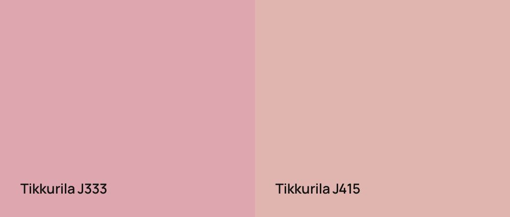 Tikkurila  J333 vs Tikkurila  J415
