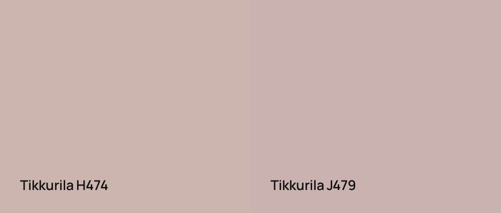 Tikkurila  H474 vs Tikkurila  J479