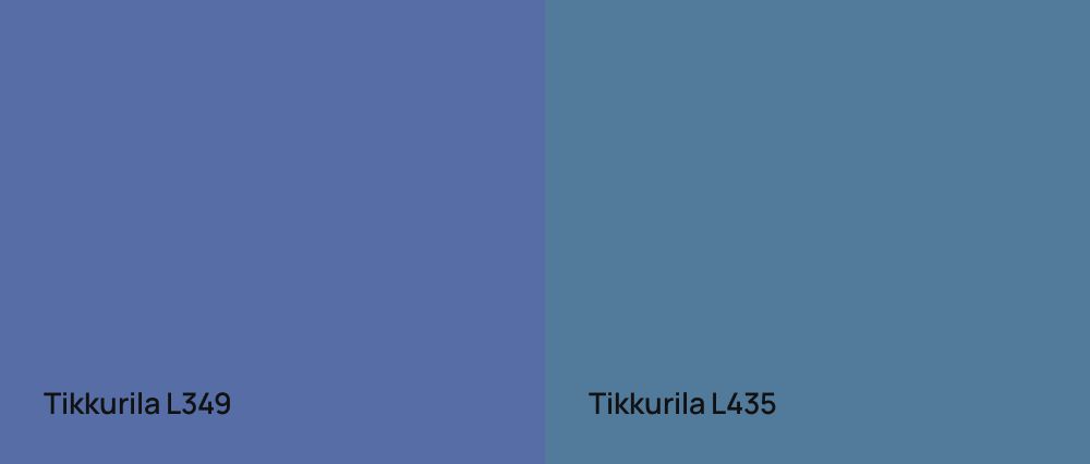Tikkurila  L349 vs Tikkurila  L435
