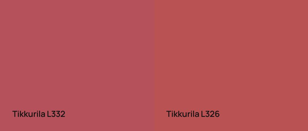 Tikkurila  L332 vs Tikkurila  L326