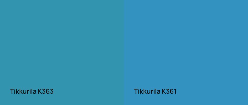 Tikkurila  K363 vs Tikkurila  K361