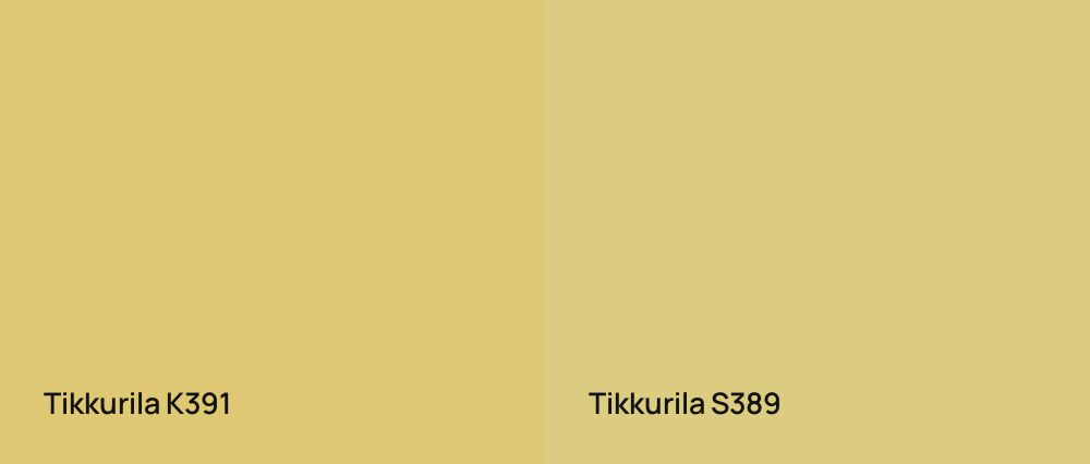 Tikkurila  K391 vs Tikkurila  S389