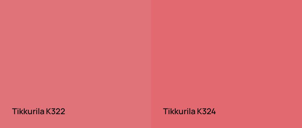 Tikkurila  K322 vs Tikkurila  K324