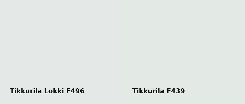 Tikkurila Lokki F496 vs Tikkurila  F439