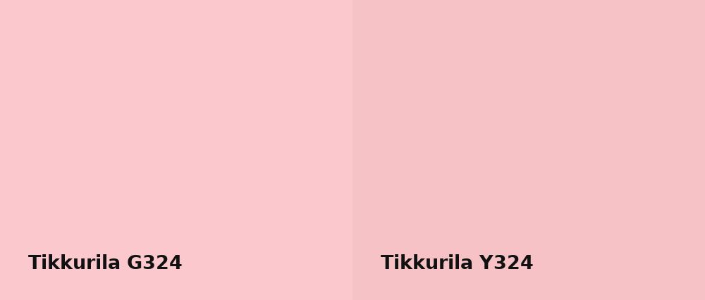 Tikkurila  G324 vs Tikkurila  Y324