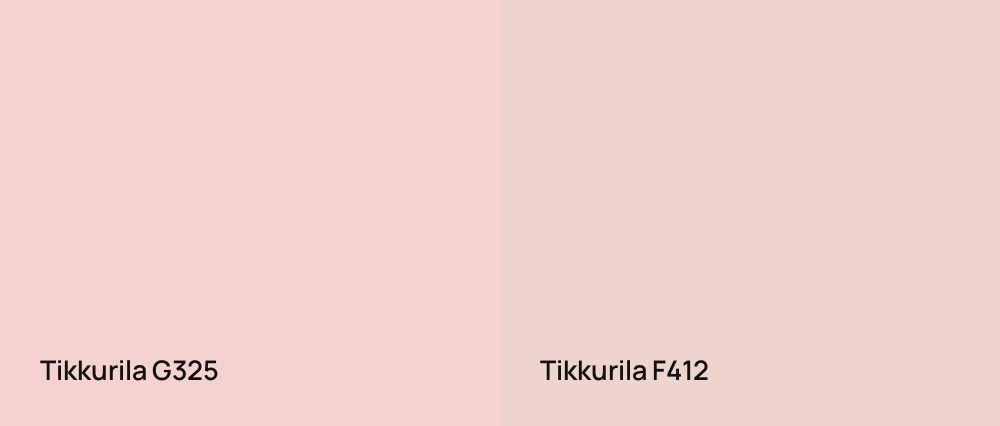 Tikkurila  G325 vs Tikkurila  F412