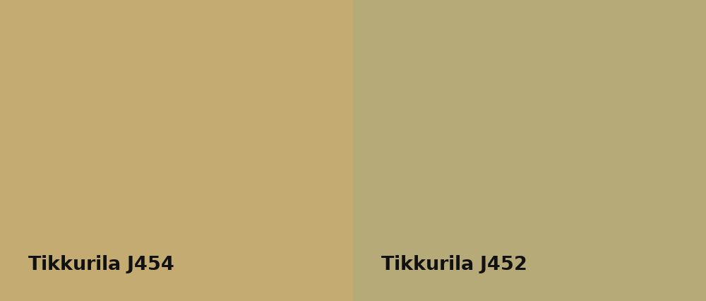 Tikkurila  J454 vs Tikkurila  J452