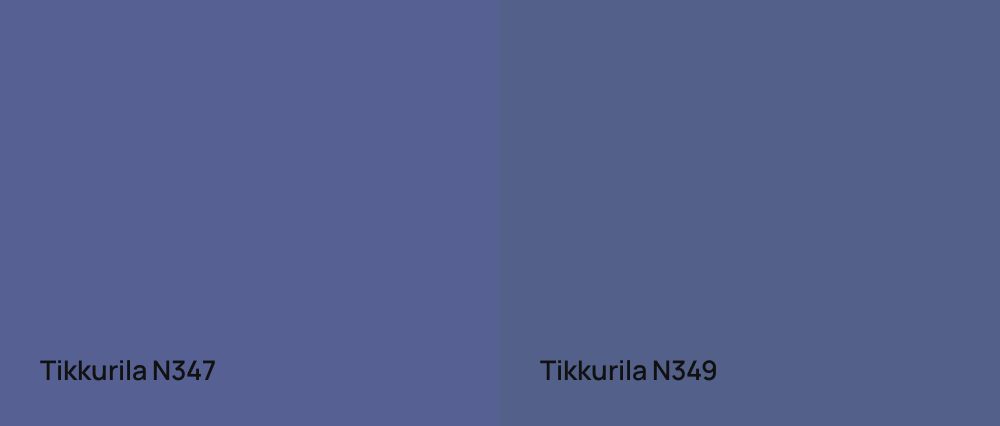 Tikkurila  N347 vs Tikkurila  N349