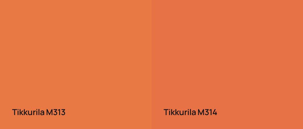Tikkurila  M313 vs Tikkurila  M314