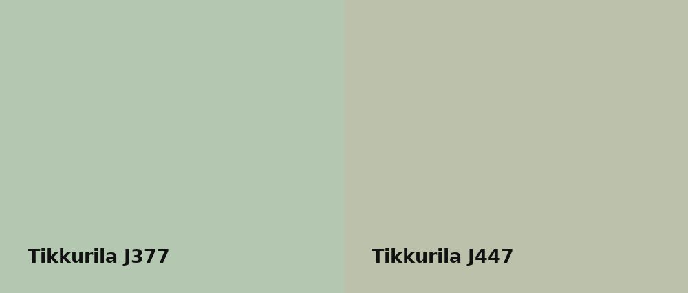 Tikkurila  J377 vs Tikkurila  J447