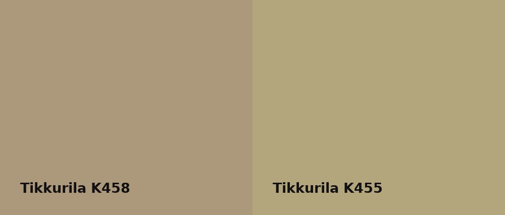 Tikkurila  K458 vs Tikkurila  K455