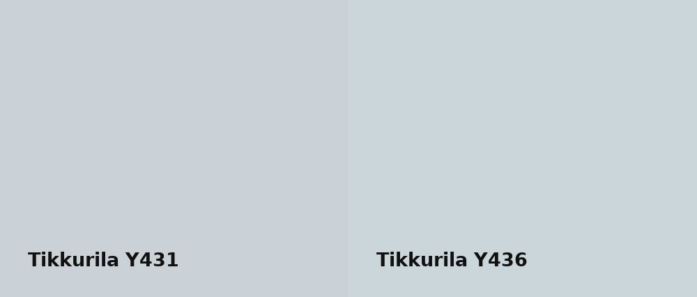 Tikkurila  Y431 vs Tikkurila  Y436