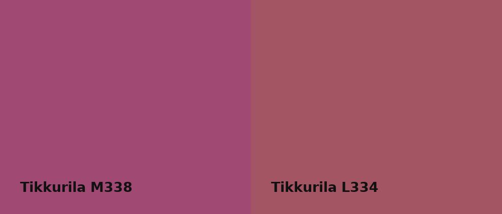 Tikkurila  M338 vs Tikkurila  L334