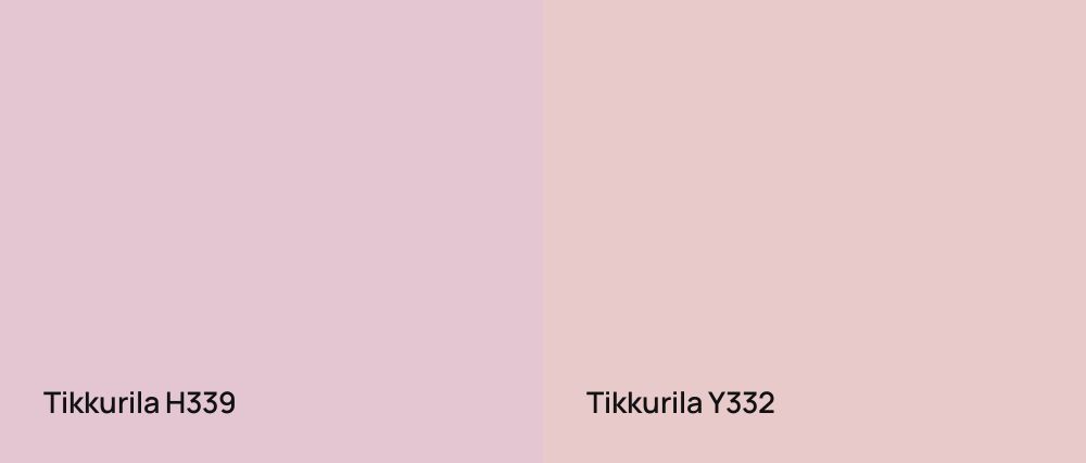 Tikkurila  H339 vs Tikkurila  Y332