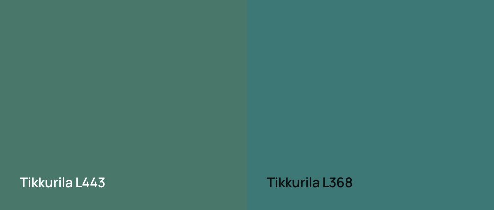 Tikkurila  L443 vs Tikkurila  L368