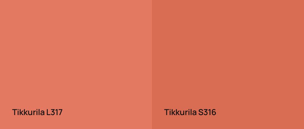 Tikkurila  L317 vs Tikkurila  S316